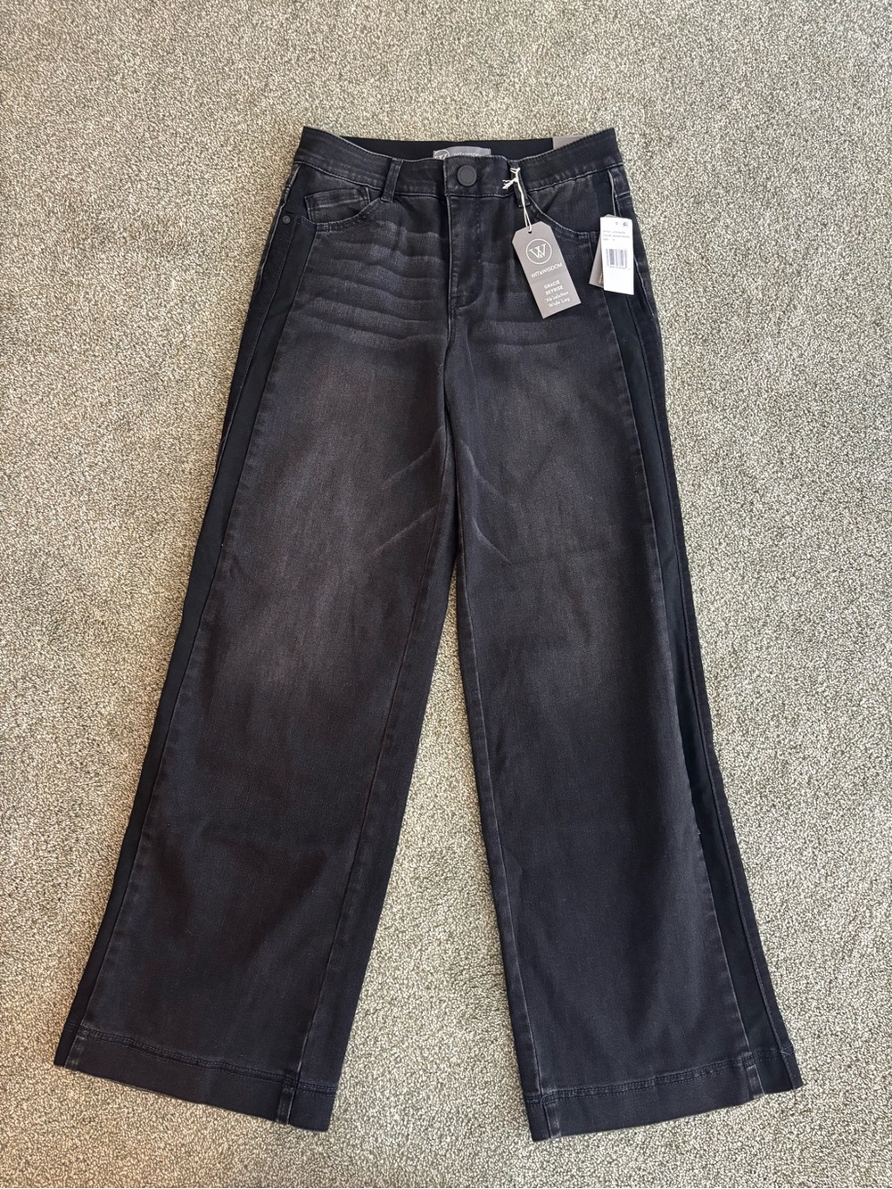 Wit and Wisdom Wide Leg Black Women's Jeans